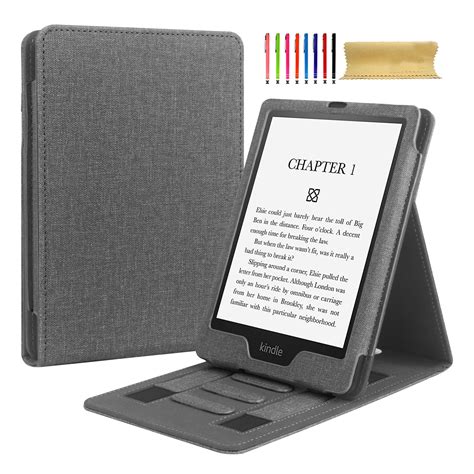 For Amazon Kindle Paperwhite 7Th Gen 2015 10Th Gen 2018 Case Soft Pu Leather Folio Flip Cover Multiple Viewing Angles Stand Card Slots Auto Sleep Wake Case Cover Black Walmart Com