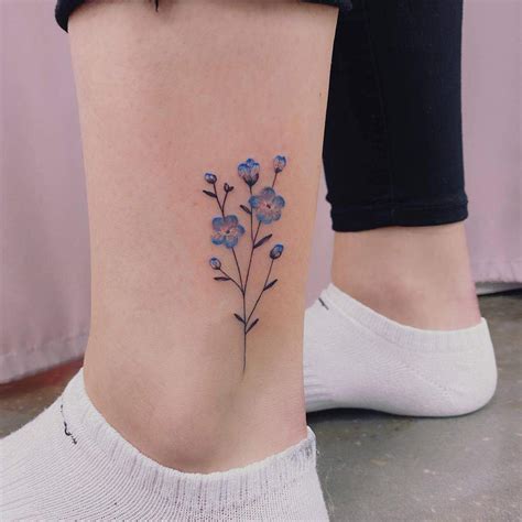 10 Meaningful Forget Me Not Tattoo Designs