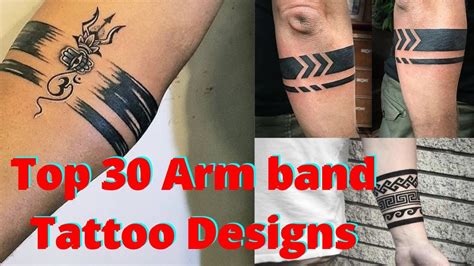 Four Arm Band Tattoo Design Wrist Band Tattoo Design Youtube