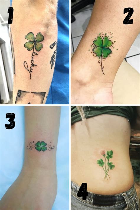 Four Leaf Clover Tattoos What Do They Mean Tattoos Designs Symbols