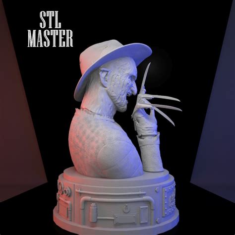 Freddy Krueger Bust 3D Print Stl File For 3D Printing Instant Download