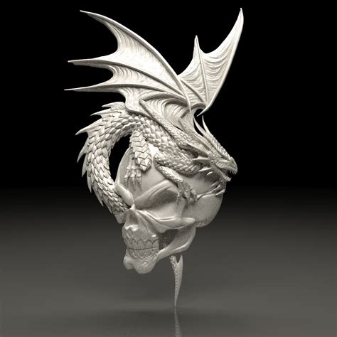 Free 3D File Dragon 3D Stl Model For Cnc Router 3D Design High Quality