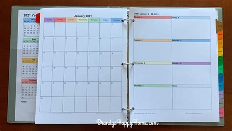 Free 5X8 Weekly Planner Printables