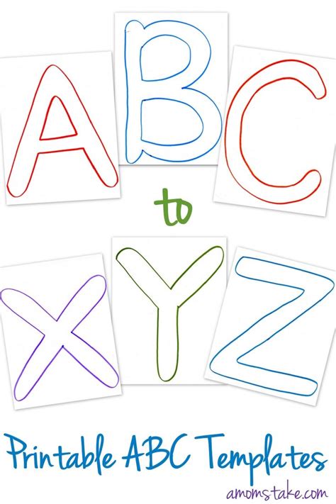 Free Abc Printable Templates A Mom S Take