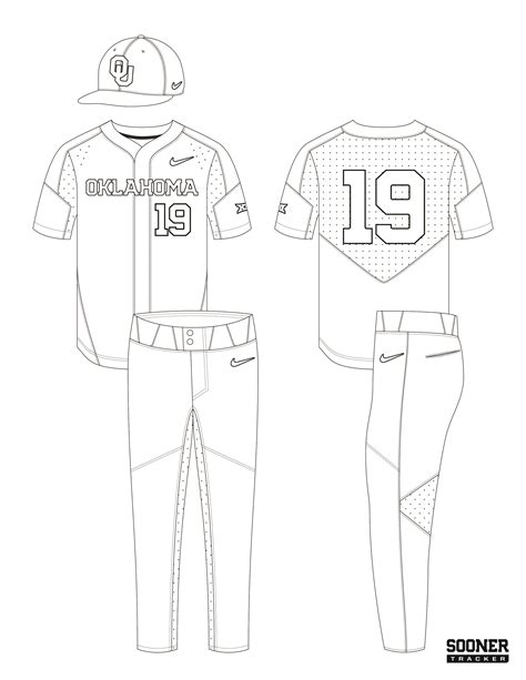 Free Baseball Uniforms Coloring Pages