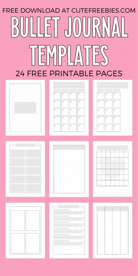 7 Free Bullet Journal Printables to Boost Productivity