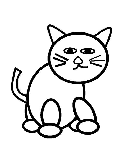 Free Cat Drawing To Print And Color Cat Coloring Pages For Kids