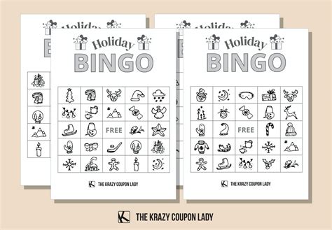 Free Christmas Bingo Cards To Print And Play The Krazy Coupon Lady