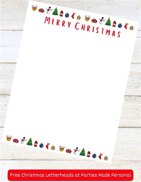 Free Christmas Letterhead Templates For 2024 Parties Made Personal