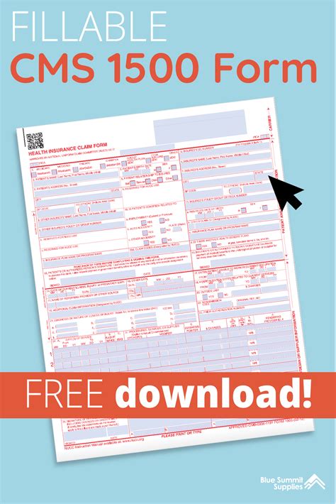 Free Cms 1500 Template For Word Of Printable Cms 1500 Form Download