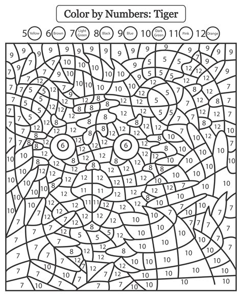 Free Color By Number Printables For Kids