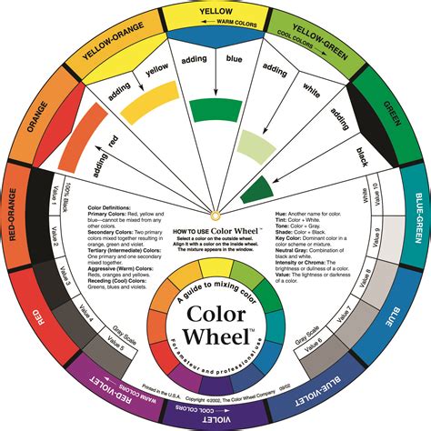 Free Color Wheel Charts Printable Pdf Word Adobe Color Wheel