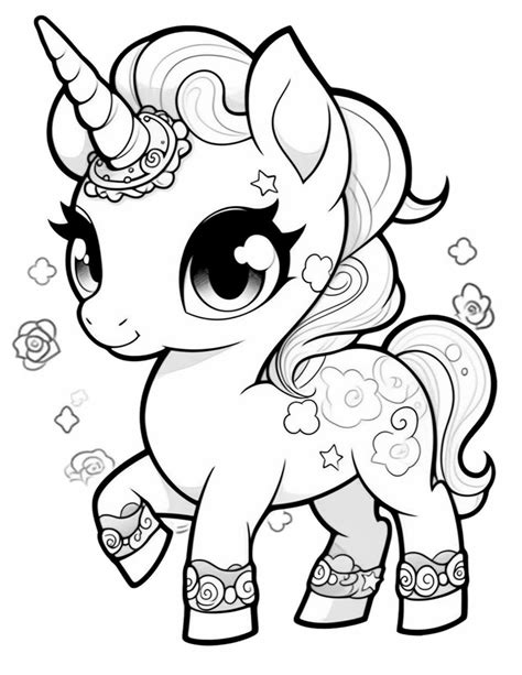 Free Coloring Pages For Unicorns