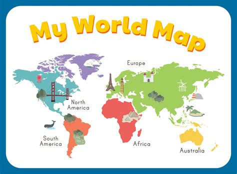 Free Country Maps For Kids A Ordable Printable World Map With