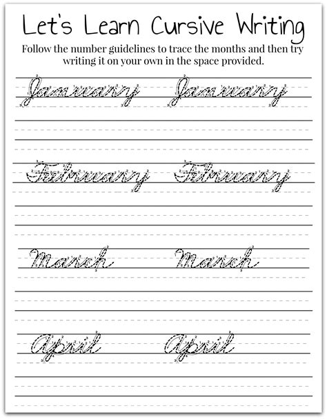 Free Cursive Words Worksheets Printable K5 Learning