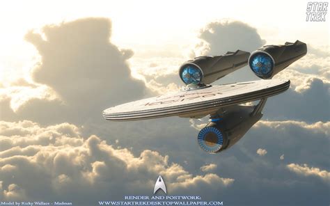 Free Download Star Trek Uss Enterprise Ncc1701 On Clouds Free Star