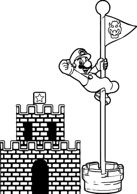 Free Easy To Print Mario Coloring Page Tulamama