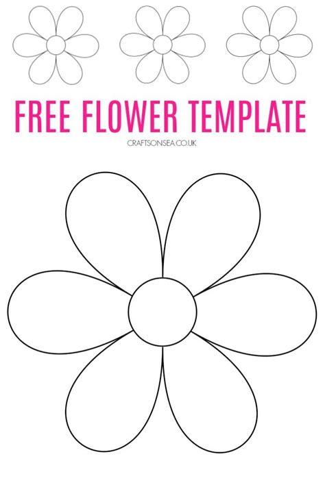 Free Flower Templates Printable Crafts