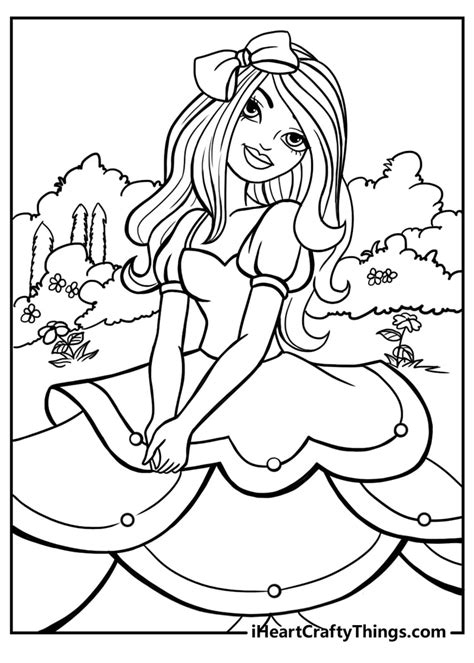 Free Free Barbie Coloring Pages To Print Download Free Free Barbie