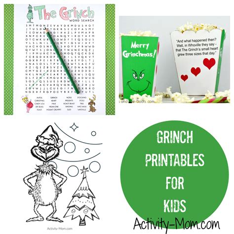 Free Grinch Printable Activities For Kids The Activity Mom