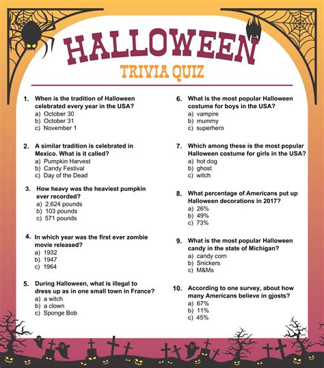 Free Halloween Trivia