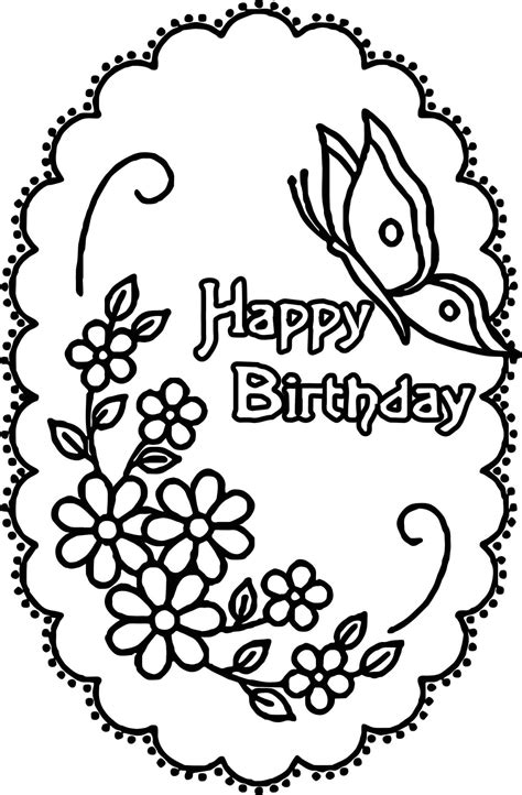 Free Happy Birthdaycoloring Pages Coloring Home