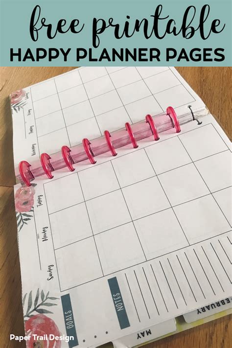 Free Happy Planner Weekly Printables