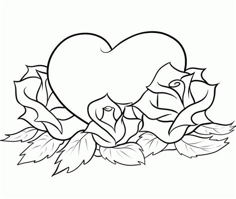 Free Hearts With Wings And Roses Coloring Pages Download Free Hearts With Wings And Roses