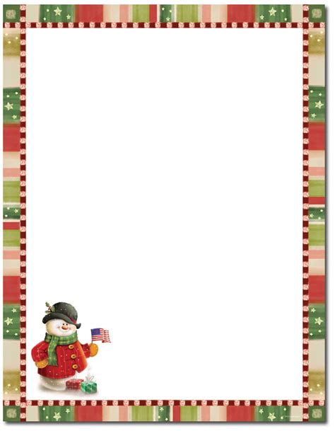 Free Holiday Stationery Templates Word Of Christmas 1 Free Stationery Template Downloads