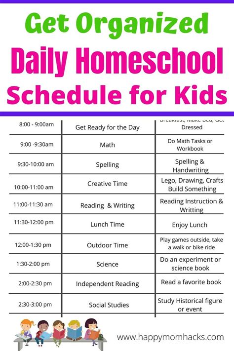 Free Homeschool Schedule Printables