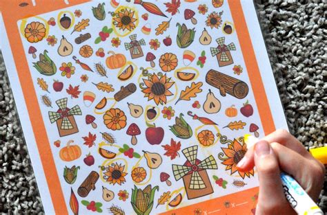 Free I Spy Autumn Printable Game Www Teepeegirl Com