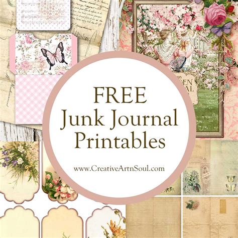 Free Junk Journal Printables Amp Gt Creative Artnsoul