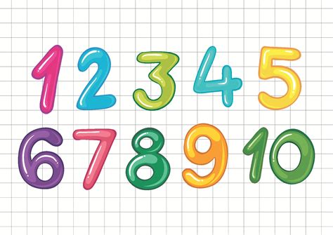 Free Large Printable Numbers 1 10 Most Children Will Numbers 1 10