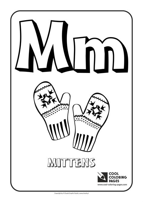 Free Letter M Coloring Pages