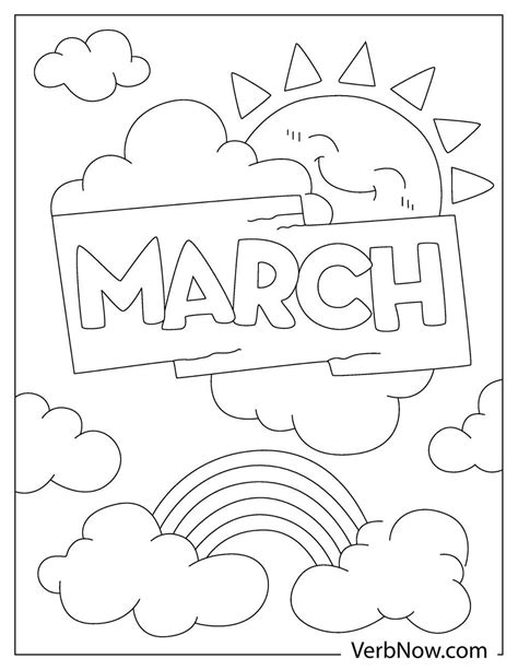 Free March Coloring Pages Book For Download Printable Pdf Verbnow