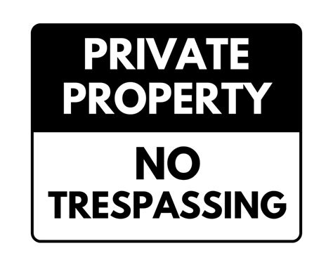 Free No Trespassing Signs Download And Print