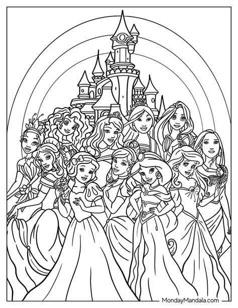 Free Princesses Coloring Pages To Print