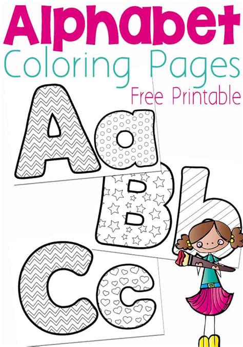 26 Pages of Fun: Free Alphabet Coloring Book Printables