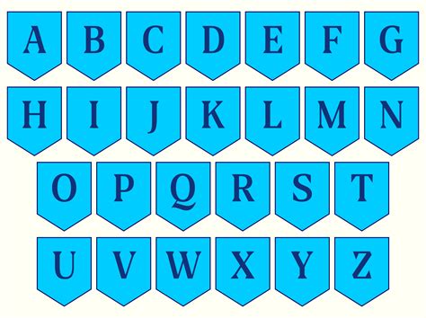 Free Printable Alphabet Letters For Banners Free Printable