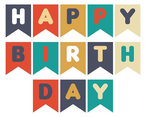 5 Free Printable Birthday Banner Templates