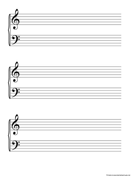 Free Printable Blank Music Sheets For Piano