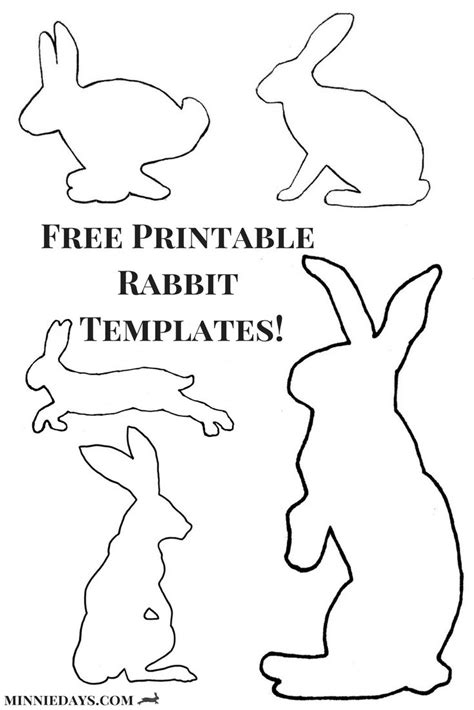 Free Printable Bunny Templates Printable Word Searches