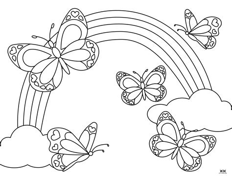 Free Printable Butterfly Coloring Pages for Kids