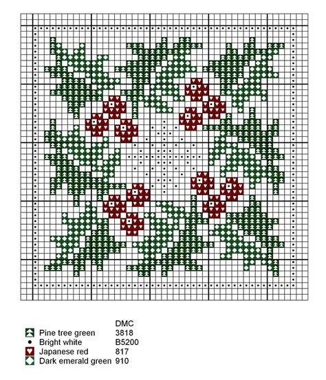 Free Printable Christmas Cross Stitch Charts Templates Printable Free