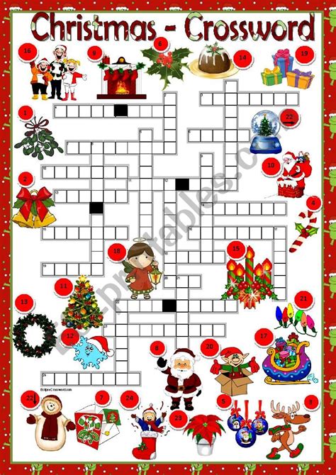 Free Printable Christmas Crossword Puzzles For Adults Free Printable