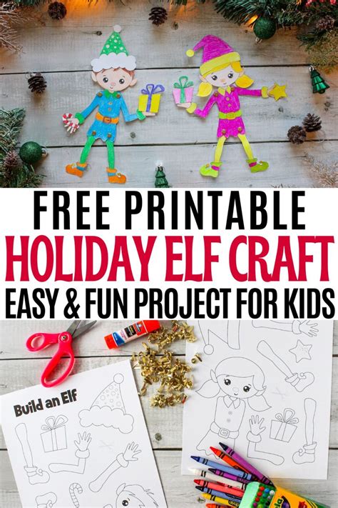 Free Printable Christmas Elf Craft For Kids The Stress Free Christmas