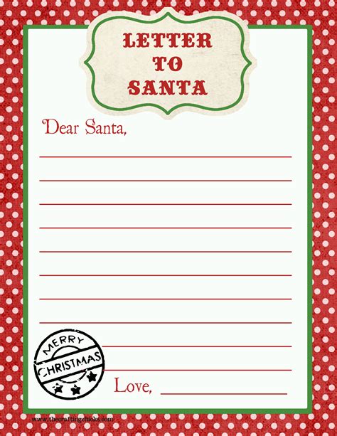 Free Printable Christmas Letters From Santa Printable Free Templates Download