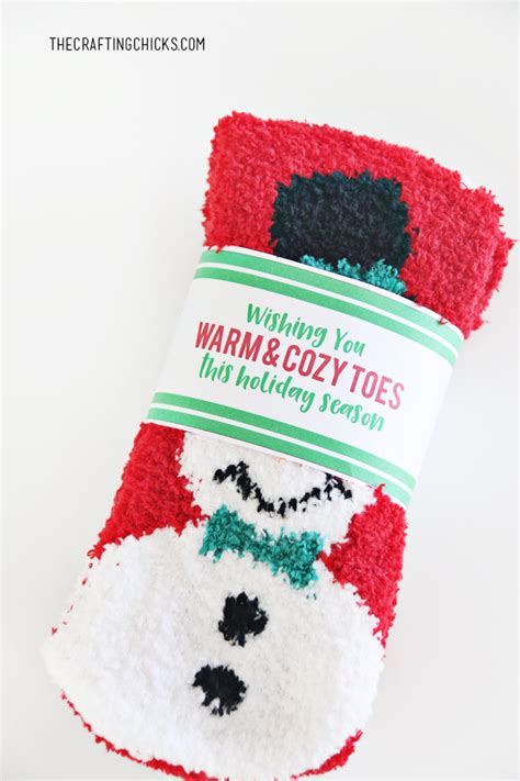 Free Printable Christmas Socks Gift Tag The Crafting Chicks