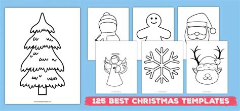 Free Printable Christmas Template Festive Designs For Holiday Crafts