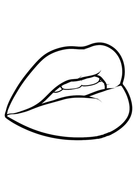 Free Printable Coloring Pages Lips Lipstutorial Org